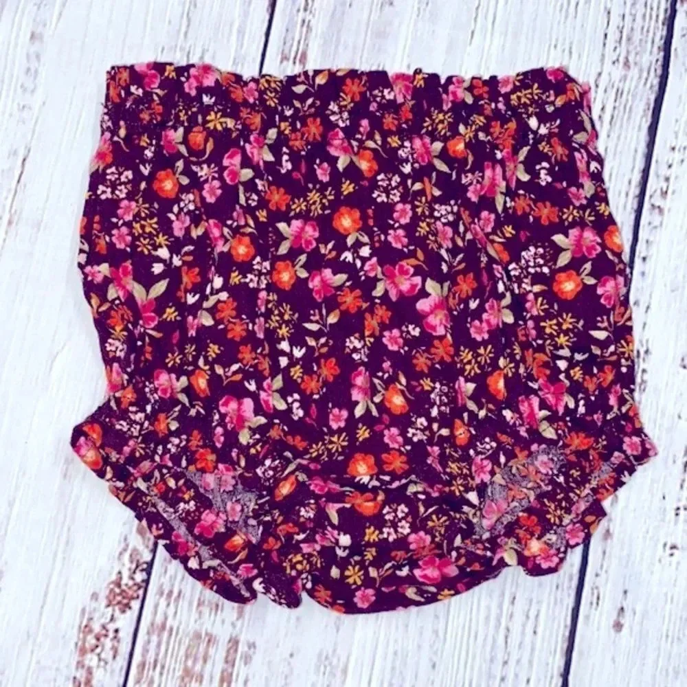 Old Navy floral bloomer shorts size 0-3 months